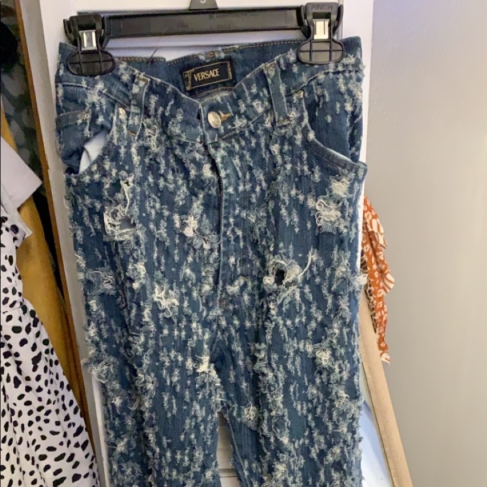 Versace Distressed Jeans - Picture 6 of 7